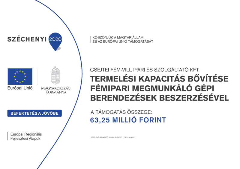 Széchenyi 2020 – GINOP-1.2.1-14-2014-0061